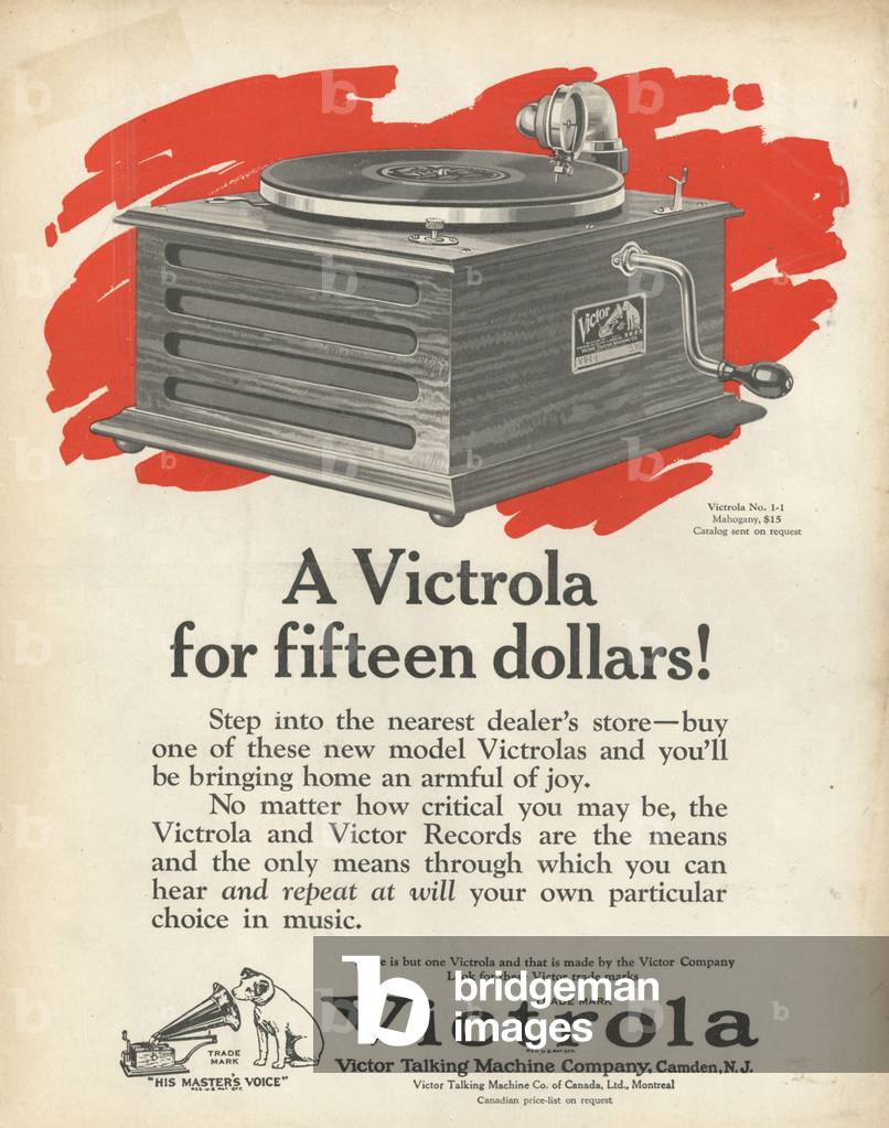 Victrola Magazine, advert, UK, 1920s