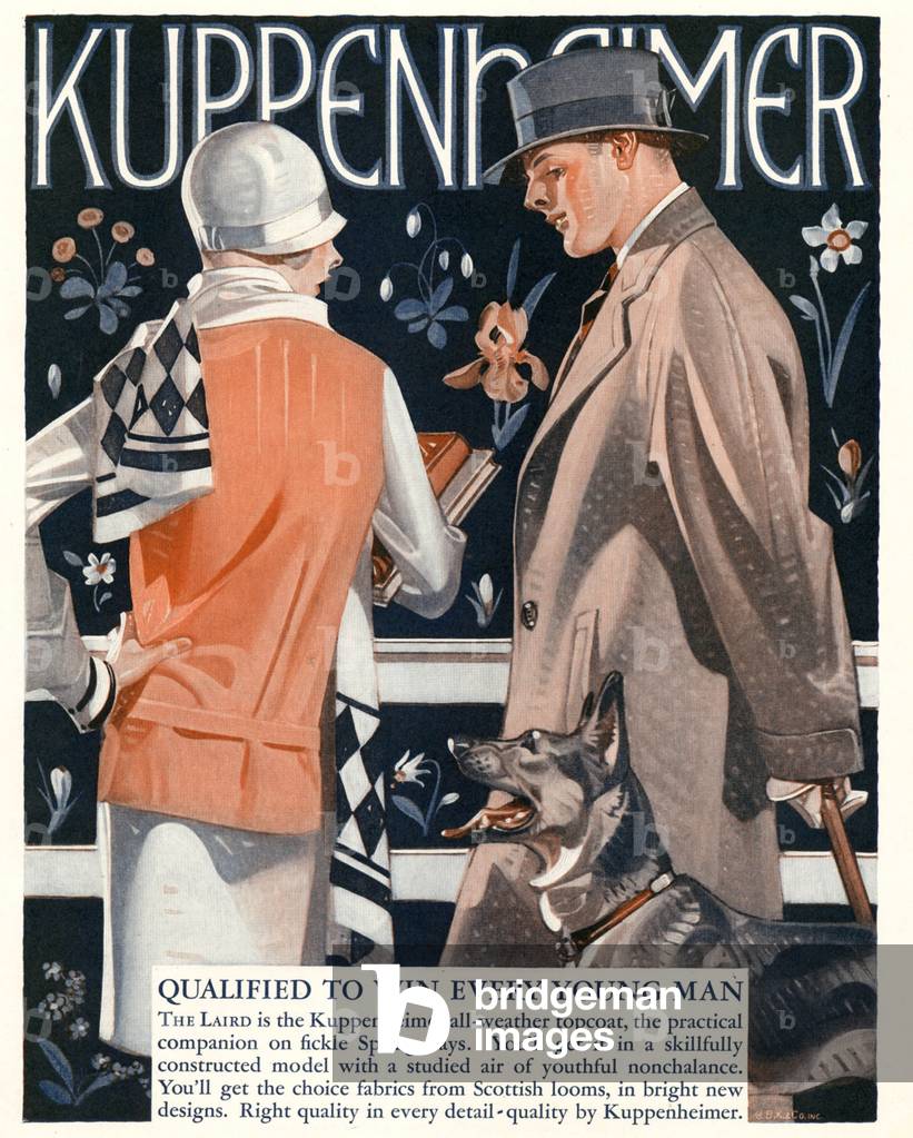 Kuppenheimer Magazine, advert, USA, 1920s