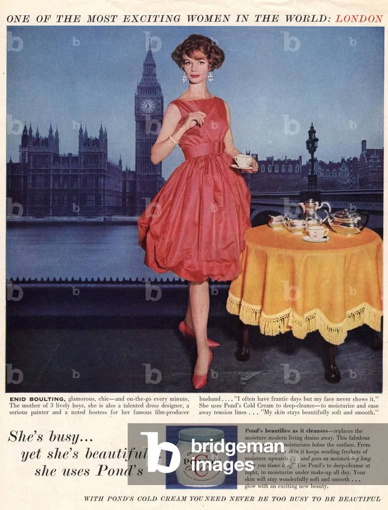 Pond's Magazine, advert, UK, 1950s