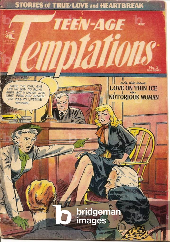 Teen-Age Temptations Comic/ Annual Cover, USA, 1950s