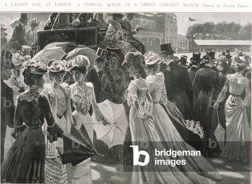 Ladies Day at Lords Magazine Plate, UK, 1900s