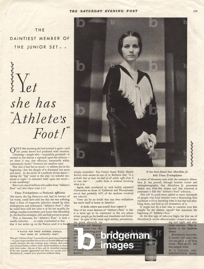 Absorbine Magazine, advert, USA, 1930s