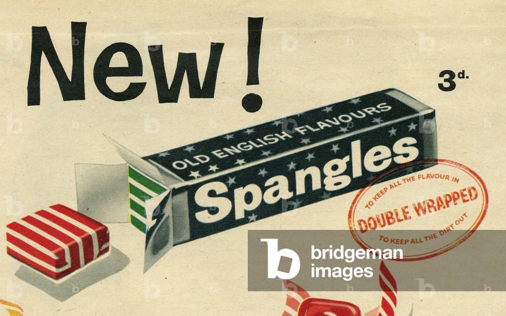 Spangles Magazine Advert (detail), UK, 1950s