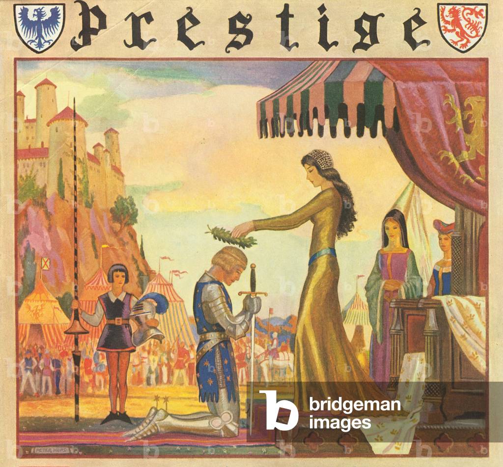 Chivalry Knights Magazine Plate, USA, 1930s