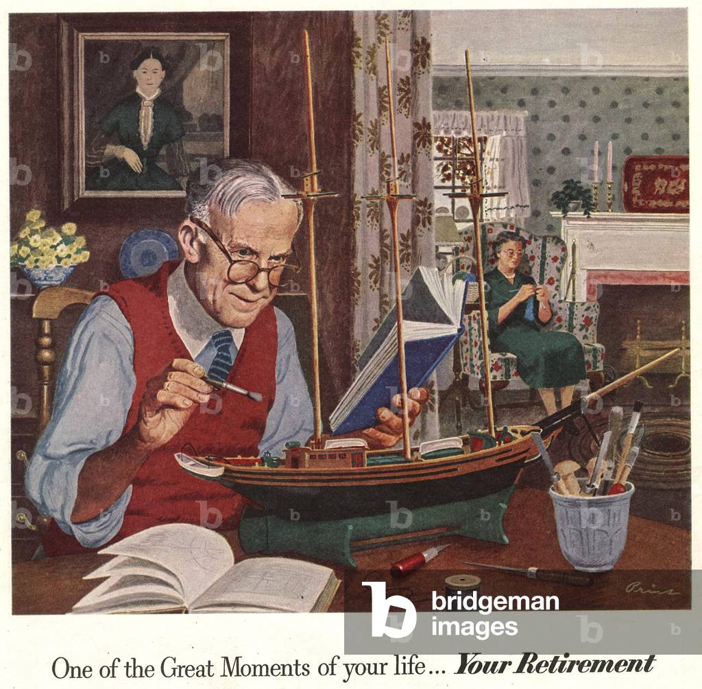 Retirement Magazine, advert (detail), UK, 1940s