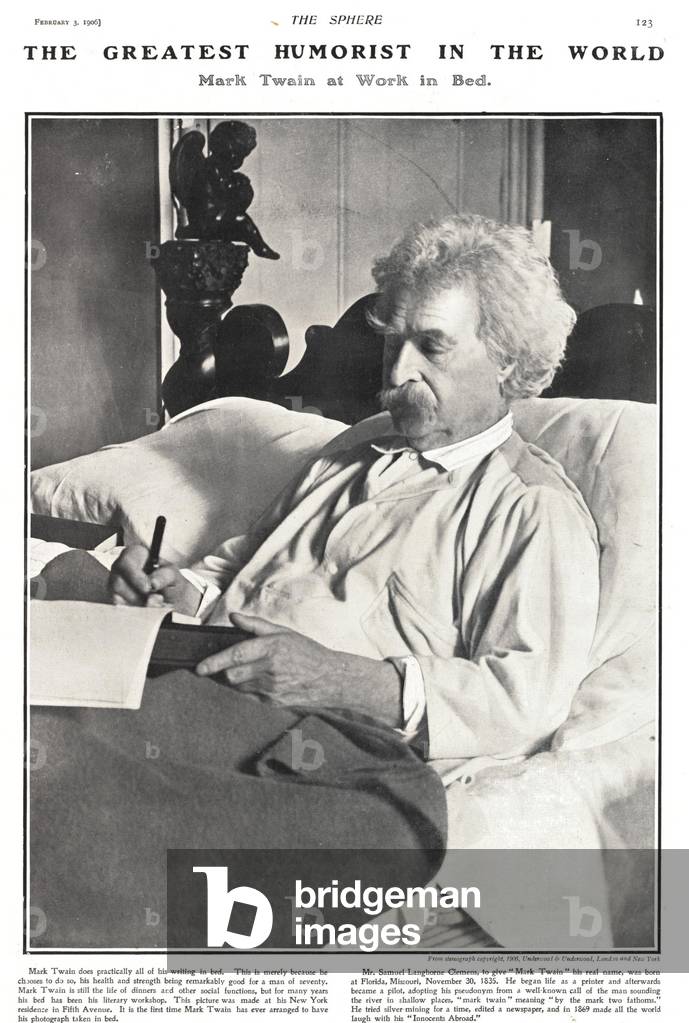 Mark Twain Magazine Plate, UK, 1900s