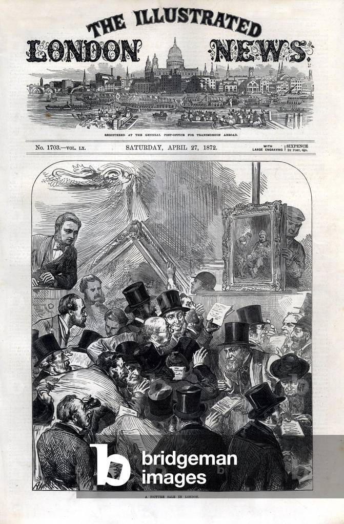 Art Auctions Magazine Cover, UK, 1870s