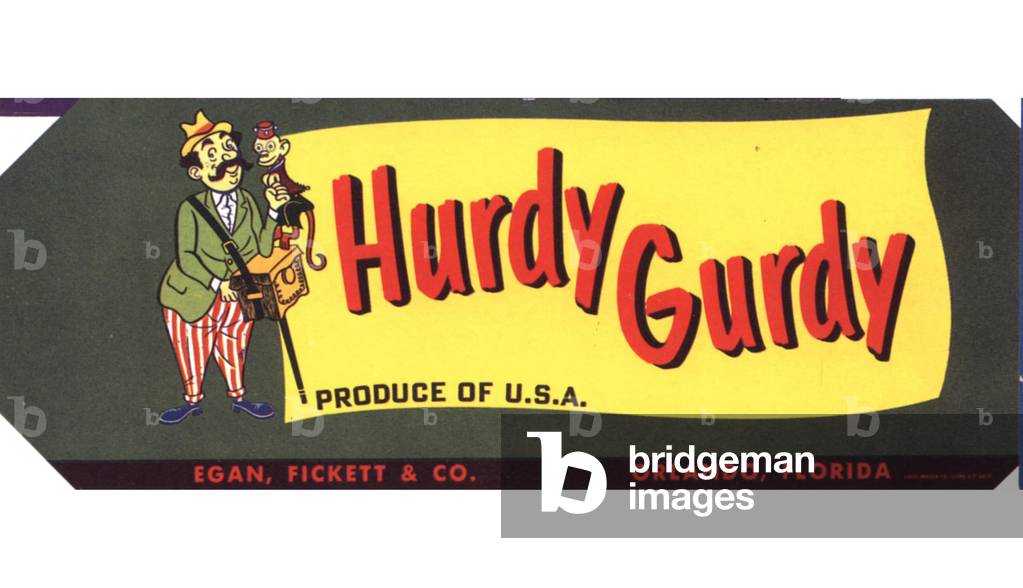 Hurdy Gurdy Label, USA, 1930s