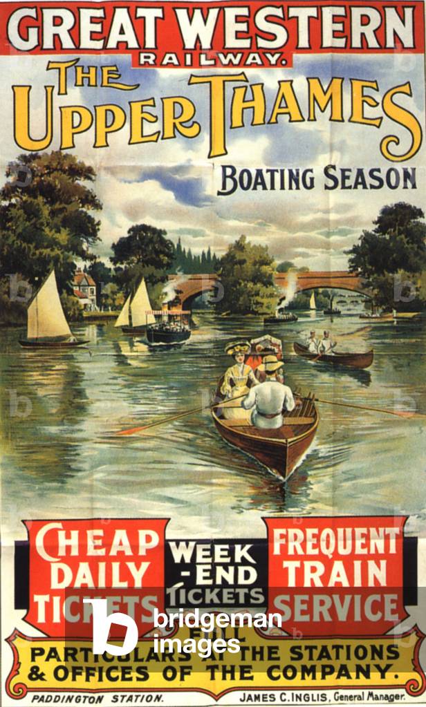 boats thames rivers, 1930s (print)