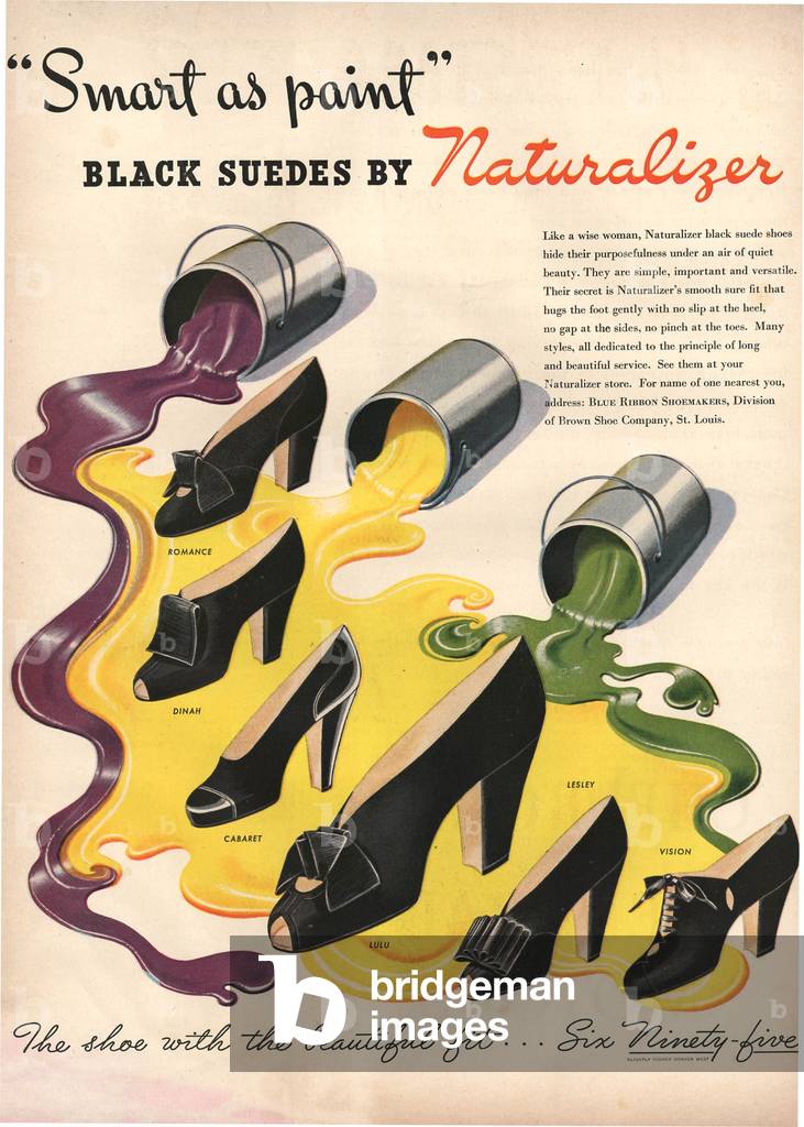 Naturalizer Magazine, advert, USA, 1940s