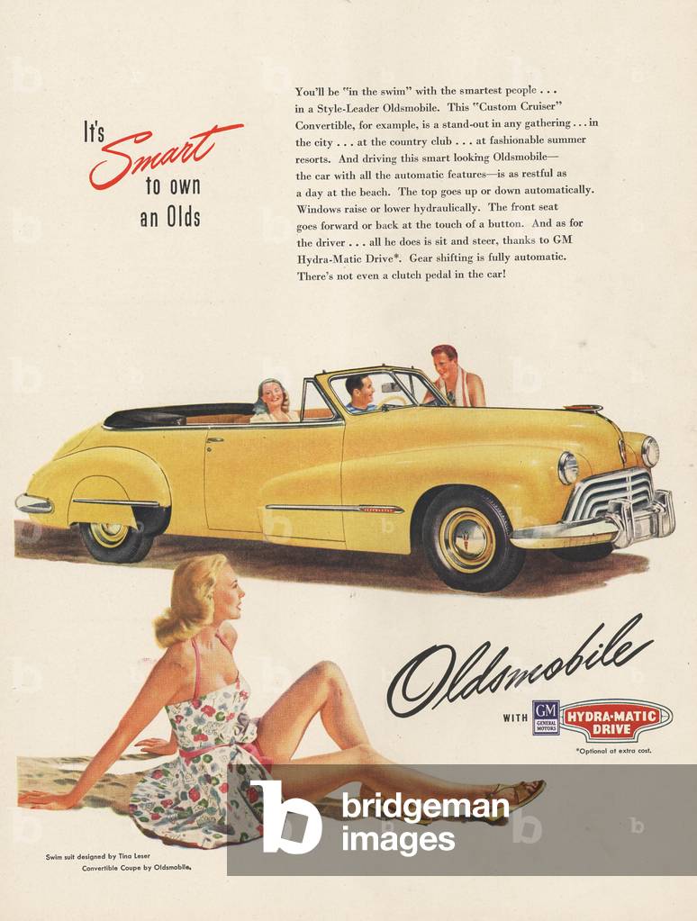 Oldsmobile Magazine, advert, USA, 1940s