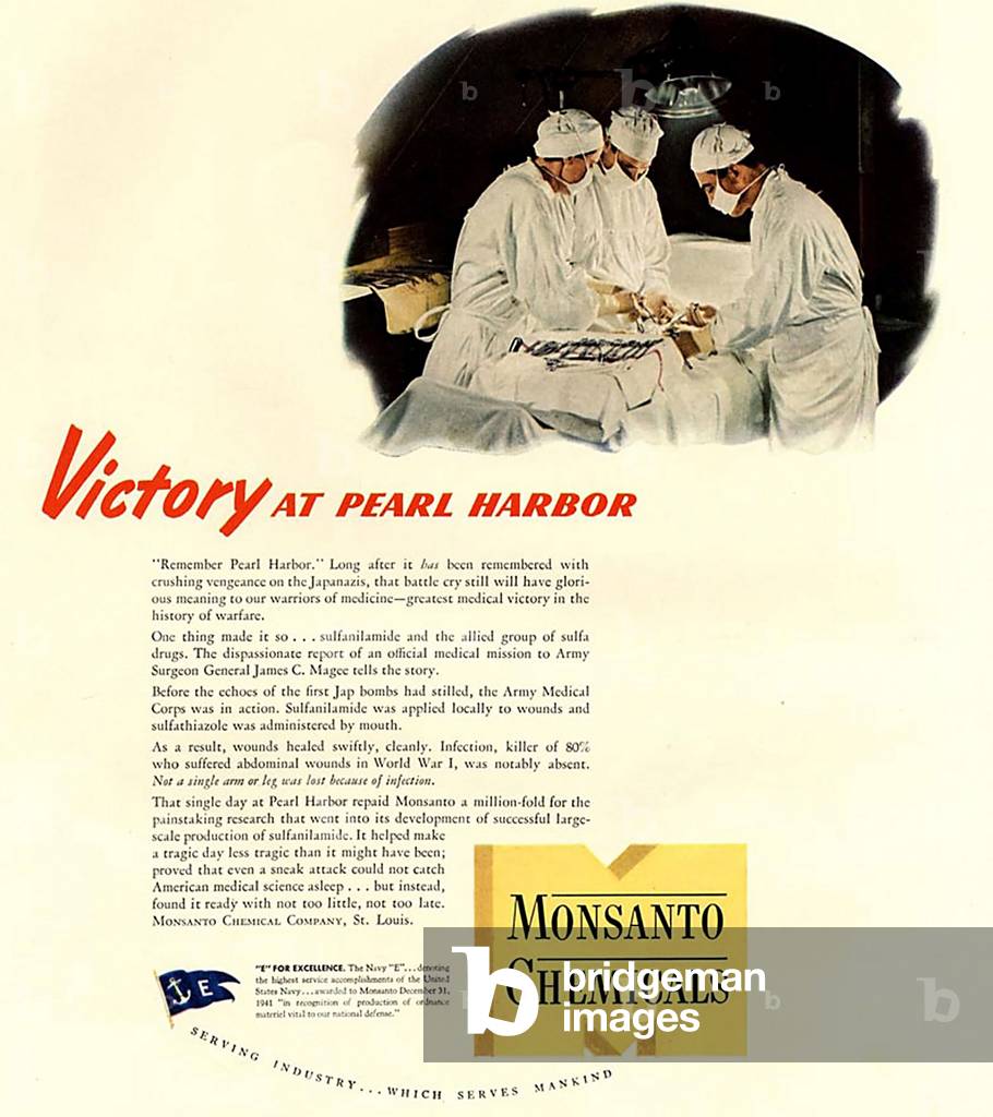 Monsanto Chemicals Magazine Advert, USA, 1940s