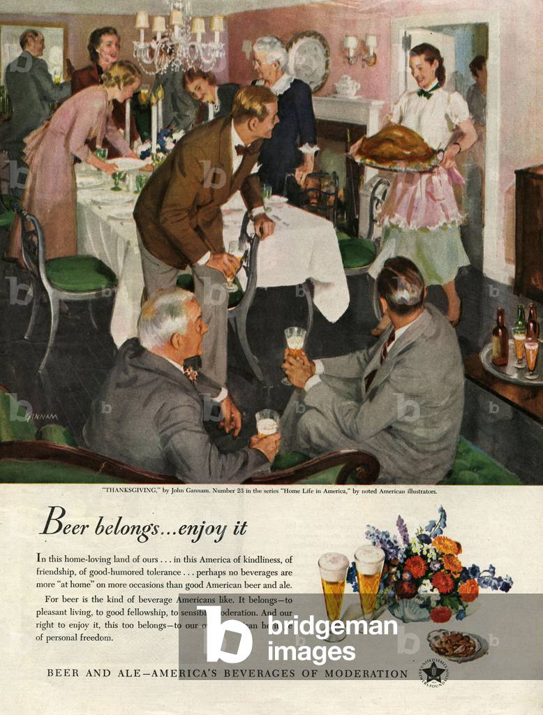 United States Brewers Foundation Magazine Advert, USA, 1940s