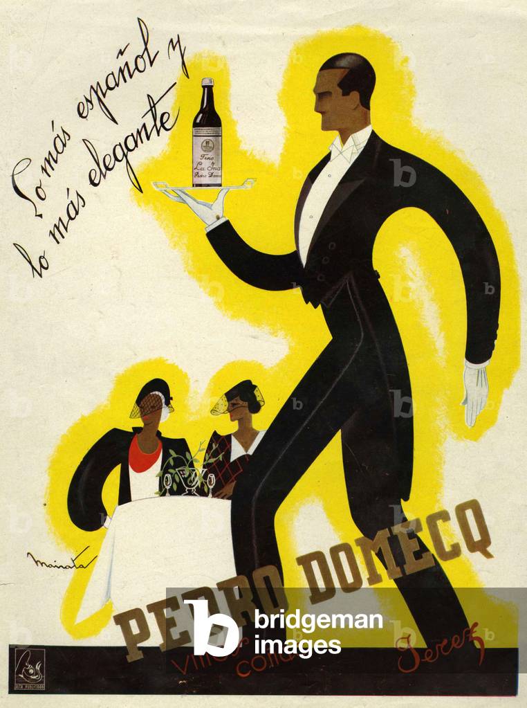 Pedro Domecq Magazine, advert, Spain, 1920s