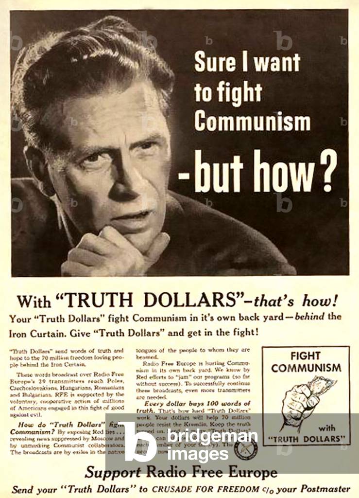 Radio Free Europe Magazine Advert, USA, 1950s
