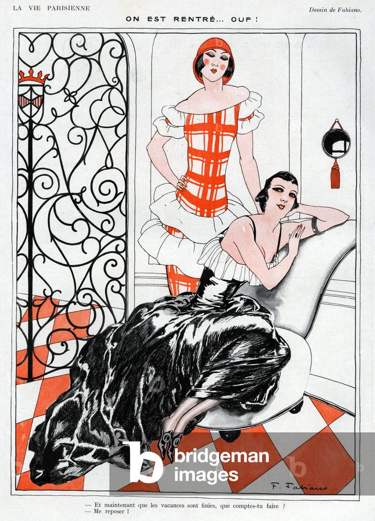 La Vie Parisienne Magazine Plate, France, 1920s (print)