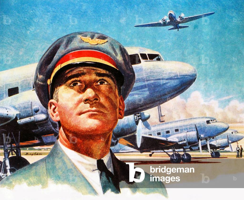 Pilots Magazine Advert (detail), USA, 1950s