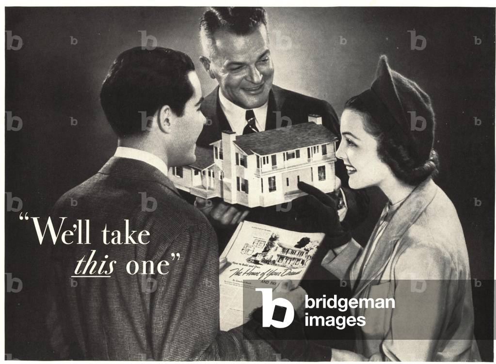 property dream house, 1930s (print)