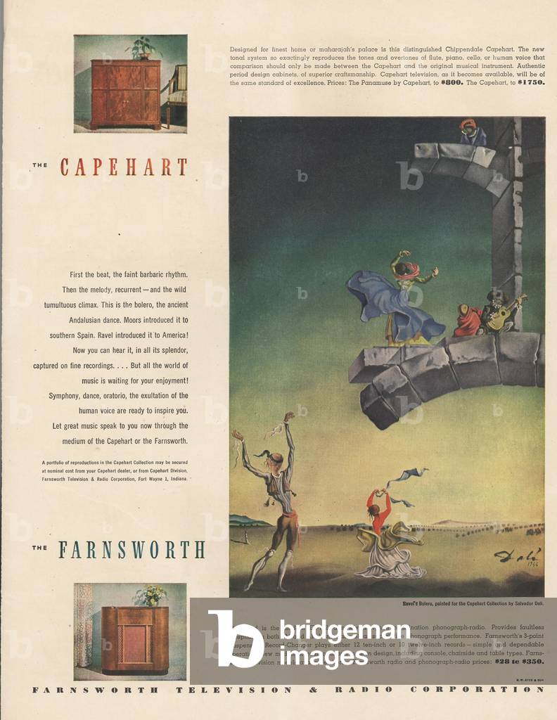 Farnsworth Magazine, advert, USA, 1940s