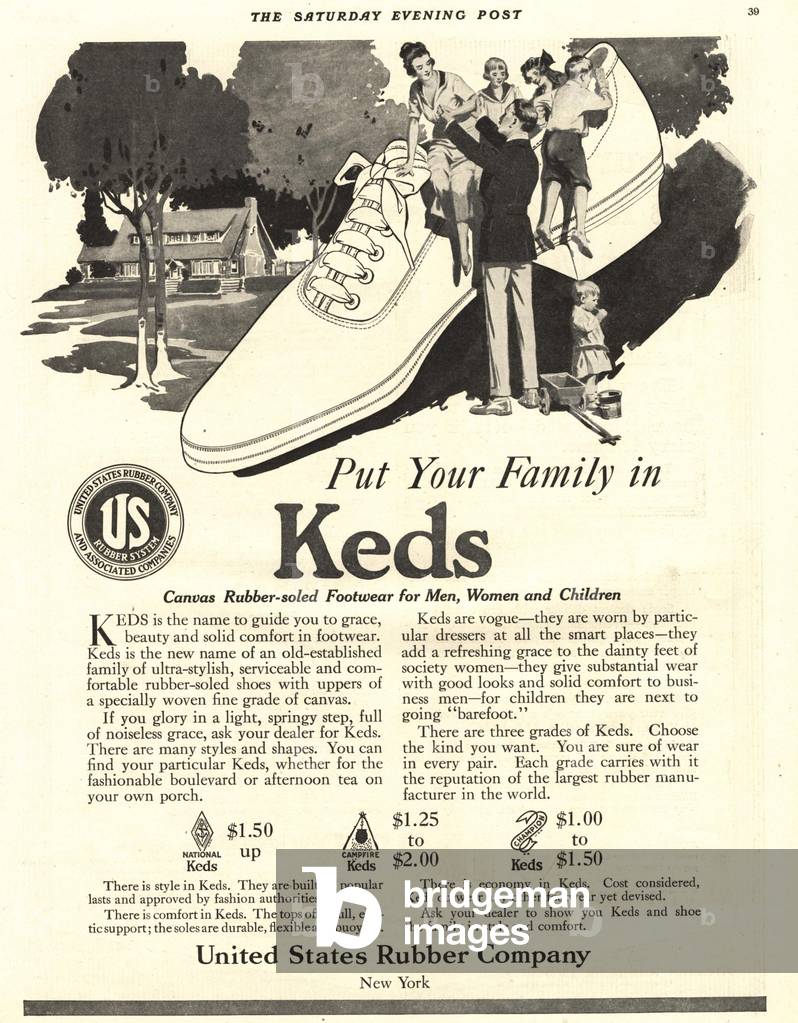 Keds Magazine, advert, USA, 1910s