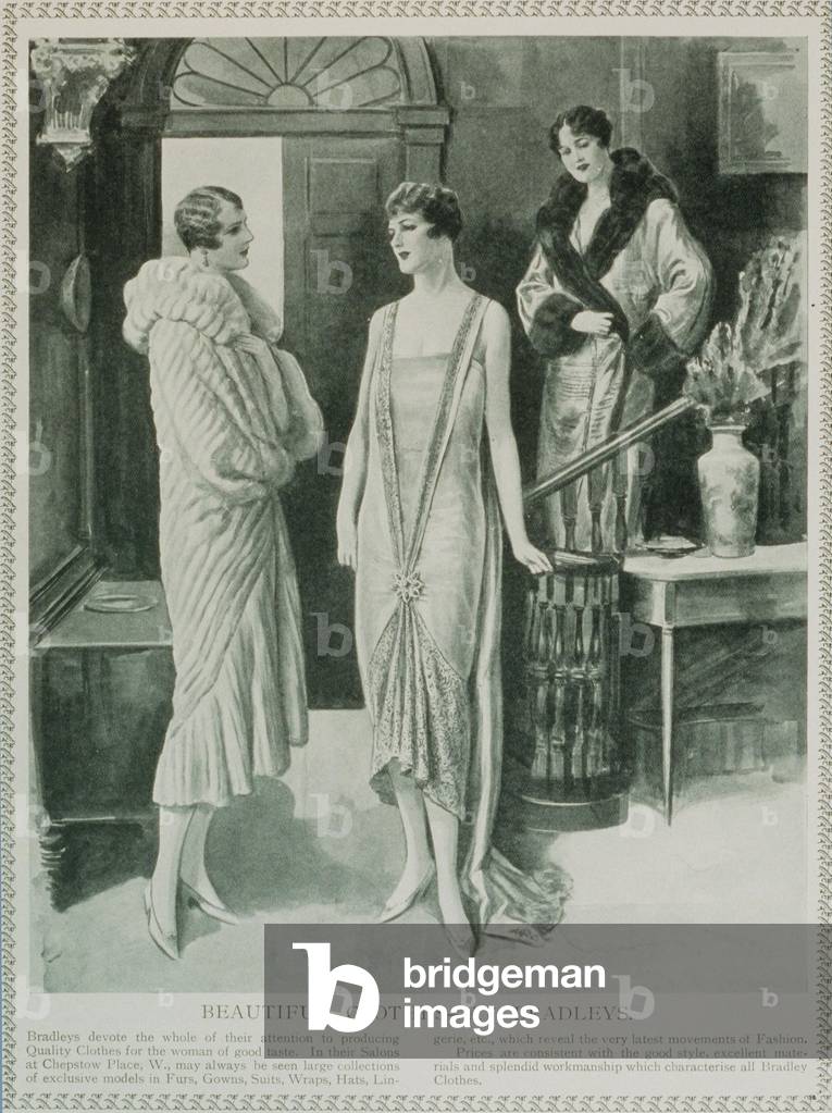 bradleys womens clothing clothes, UK 1920s (print)