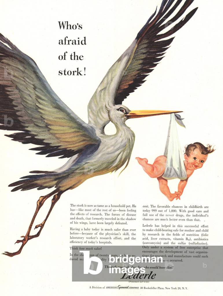 Lederle Magazine, advert, USA, 1950s