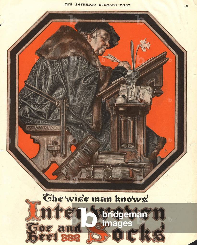 Interwoven Socks Magazine, advert, USA, 1910s