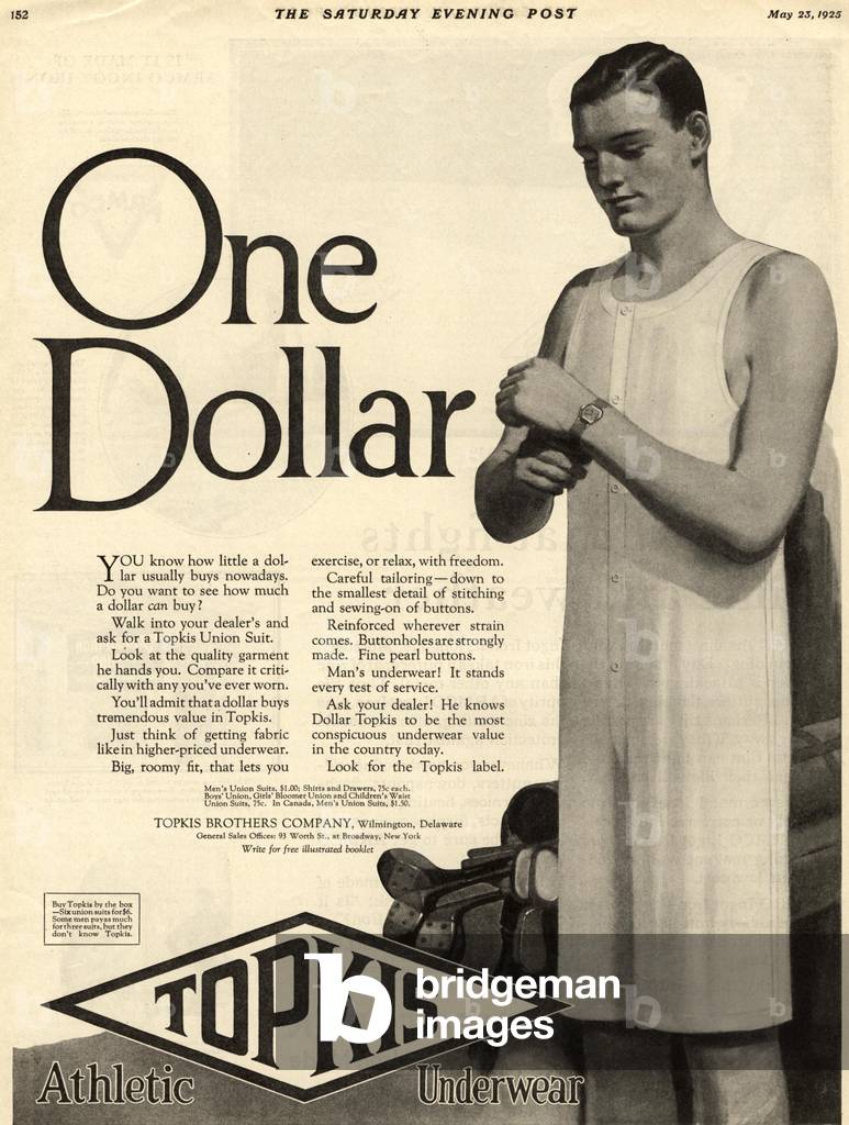 Munsingwear Magazine, advert, USA, 1920s