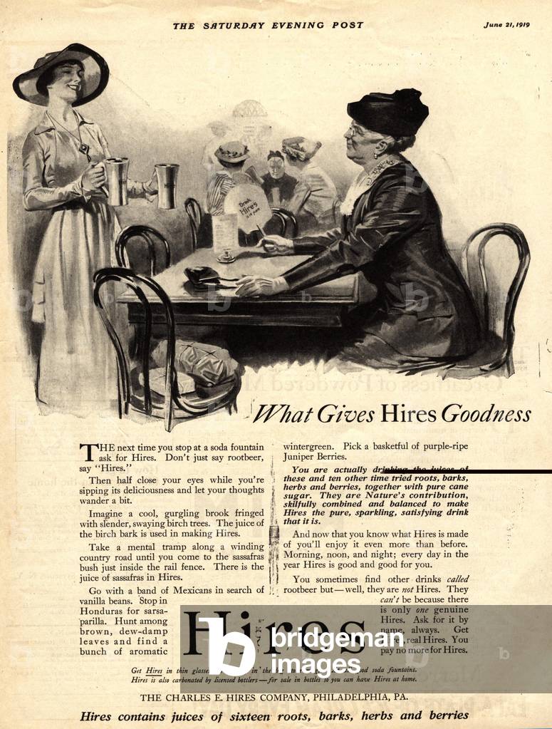 root beer hires women cafes, 1910s