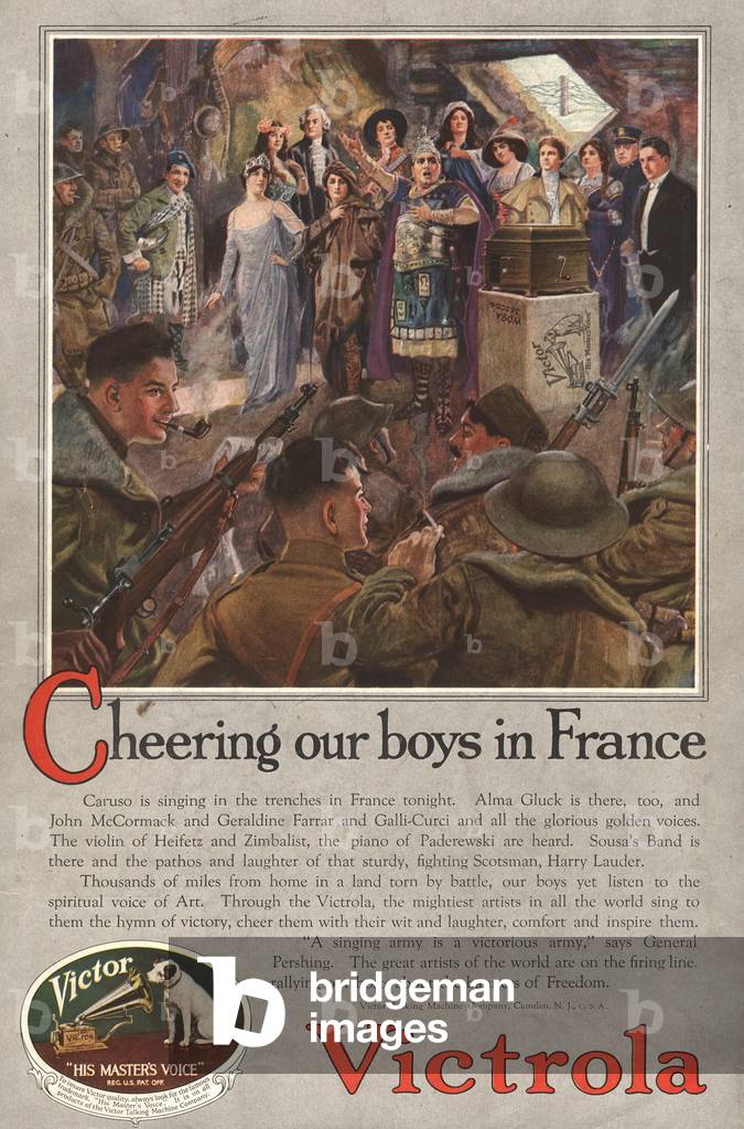 HMV (His Master's Voice) Magazine, advert, USA, 1910s