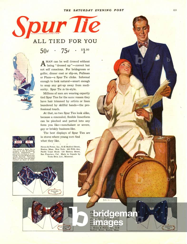 Spur Tie Magazine, advert, USA, 1930s