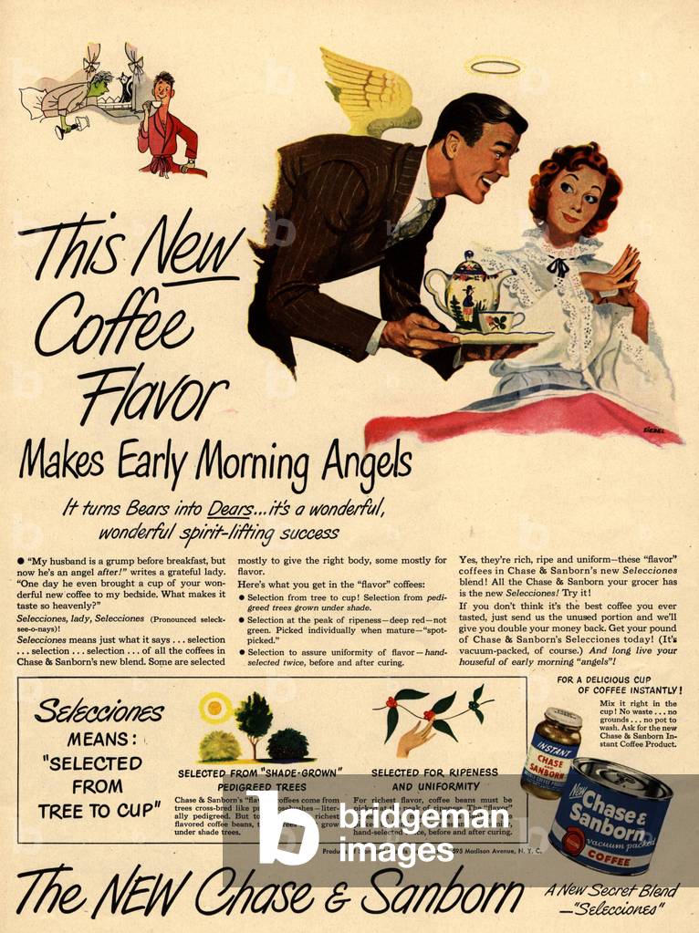 Chase and Sanborn Magazine, advert, USA, 1940s