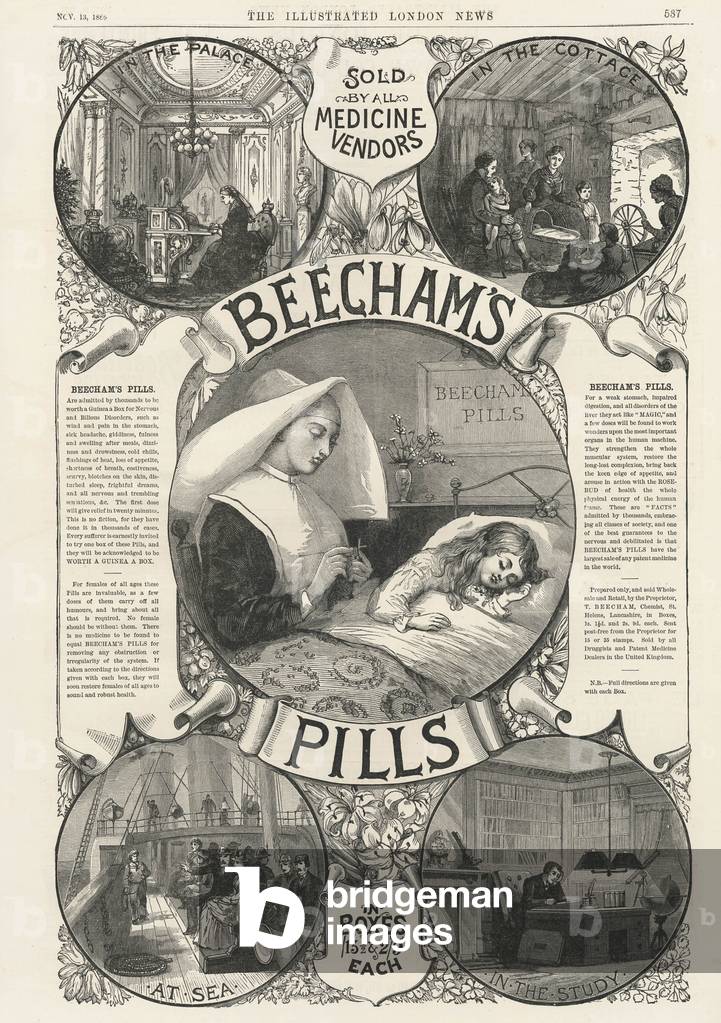 Beecham's Magazine, advert, UK, 1880s