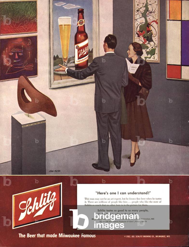 Schlitz Magazine, advert, USA, 1950s
