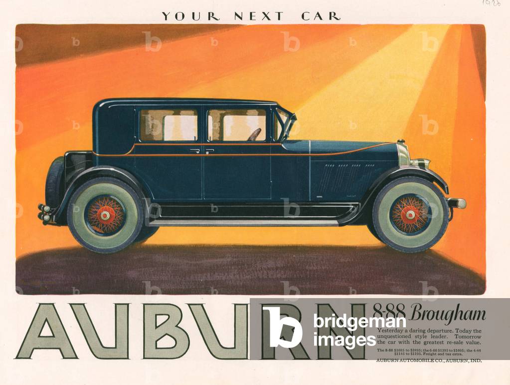 Aubern Magazine, advert, USA, 1920s