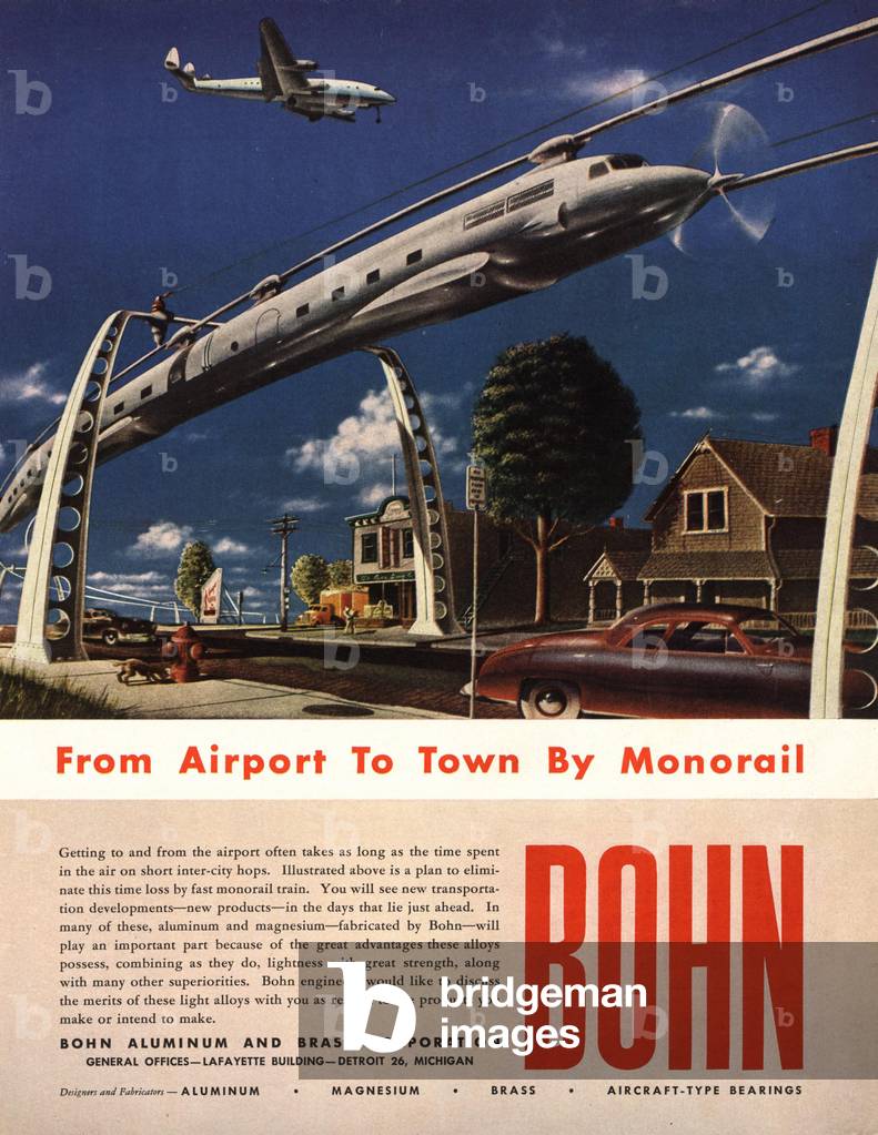 Bohn Aluminium Corporation Magazine, advert, USA, 1950s