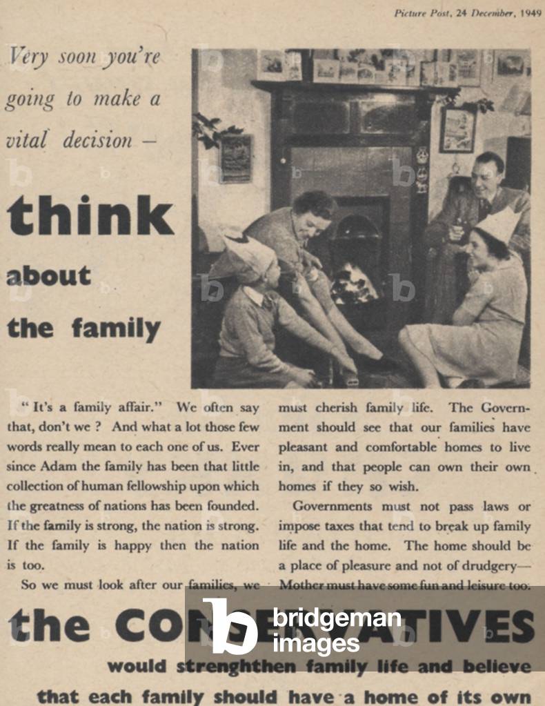 The Conservative Party Magazine, advert, UK, 1940s