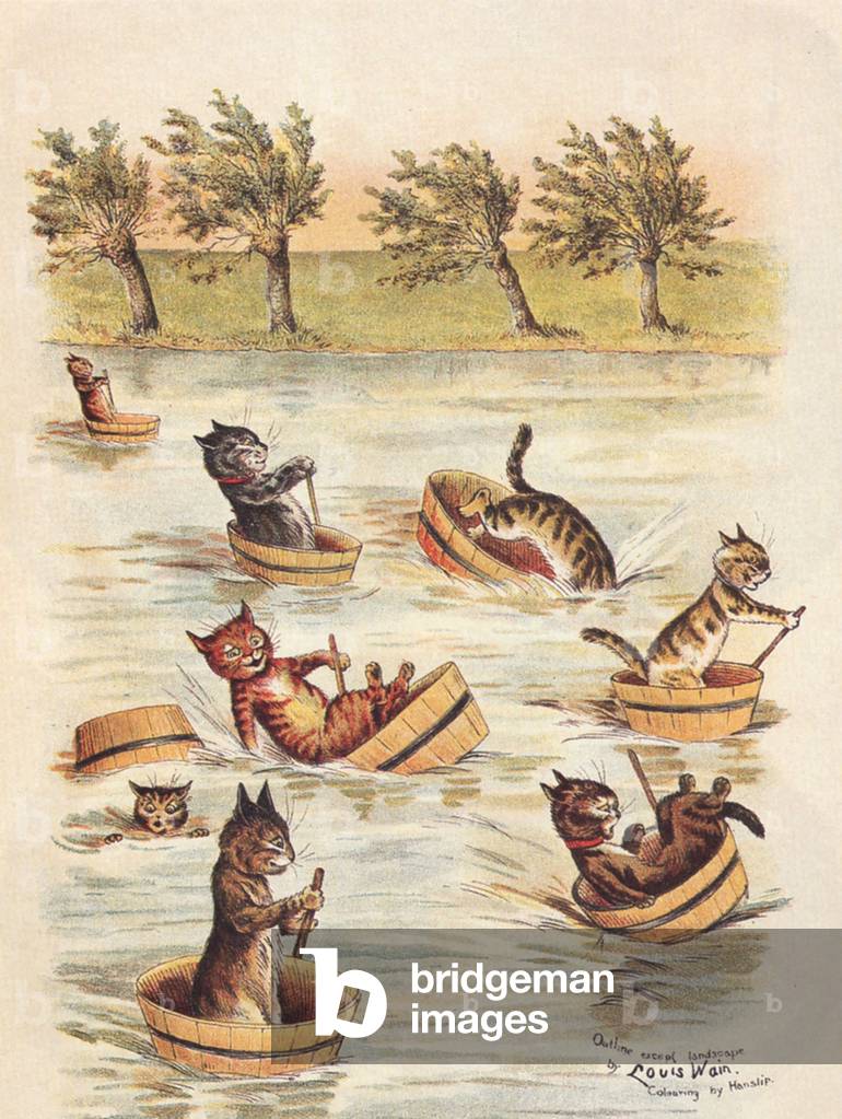 Cats Book Plate, UK, 1920s