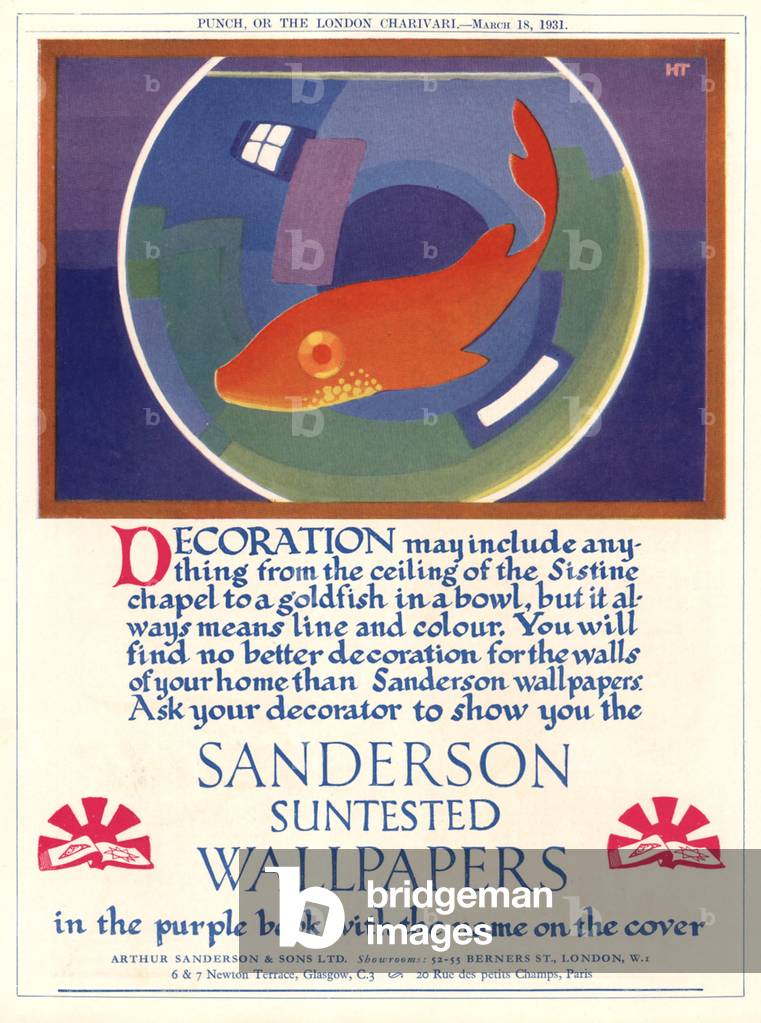 Sanderson Magazine, advert, UK, 1930s