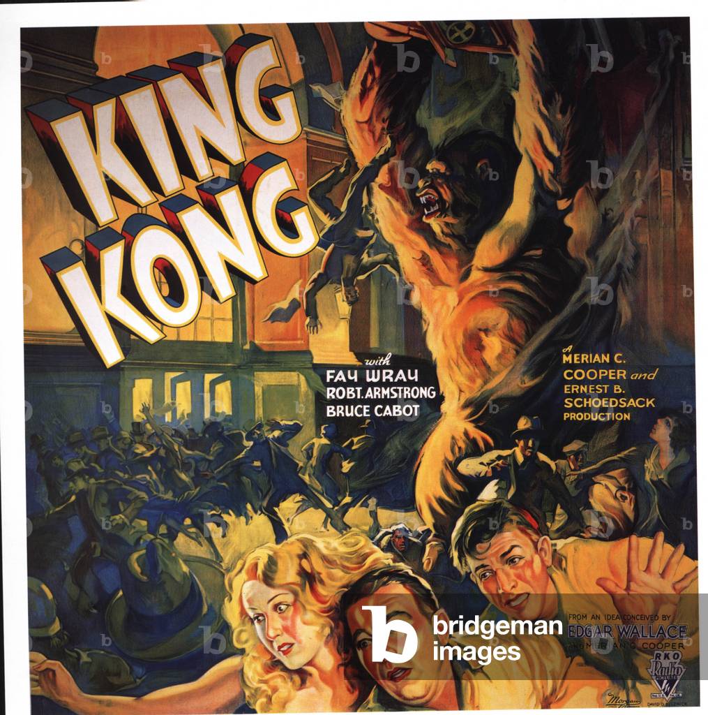 King Kong by Marian C Cooper, 1933 (poster)