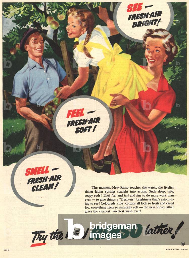 Rinso Magazine, advert, UK, 1950s