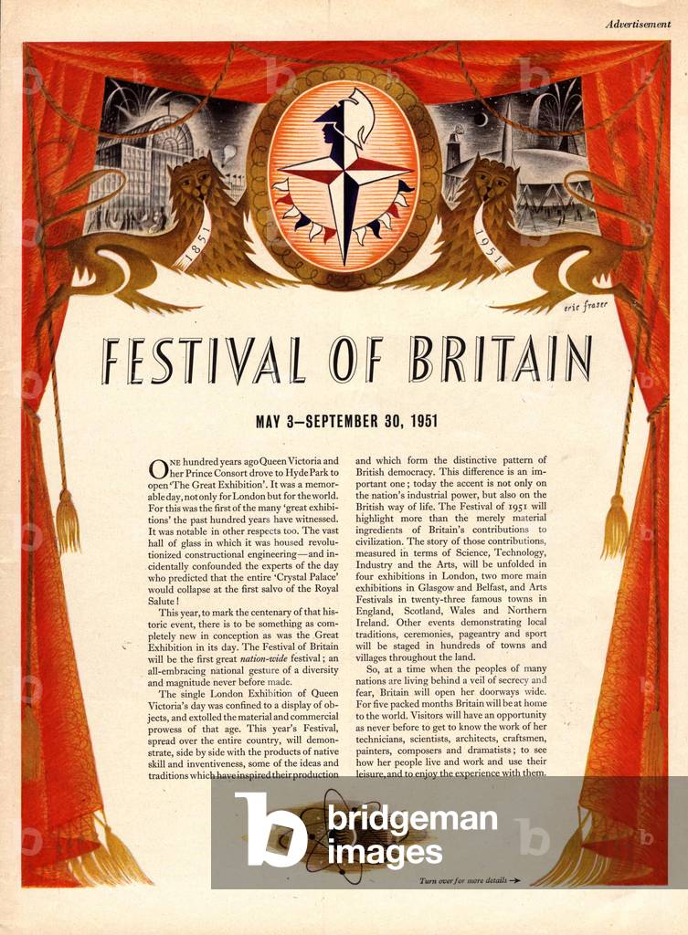 Festival Of Britain Magazine, advert, UK, 1951