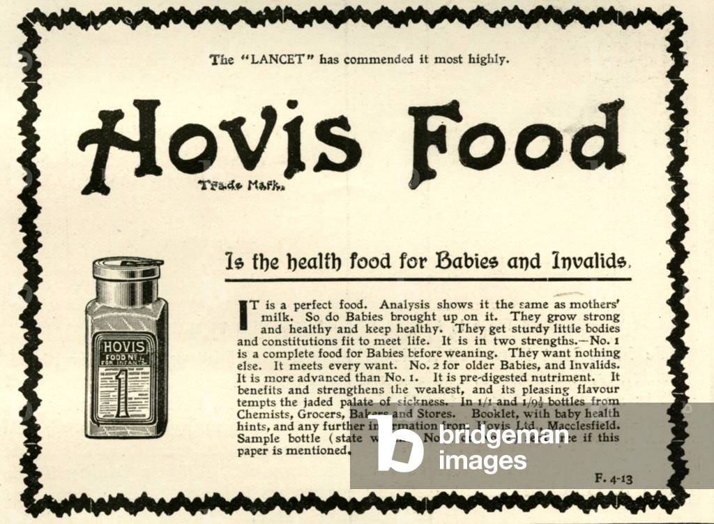 Hovis Food Magazine Advert, UK, 1900s