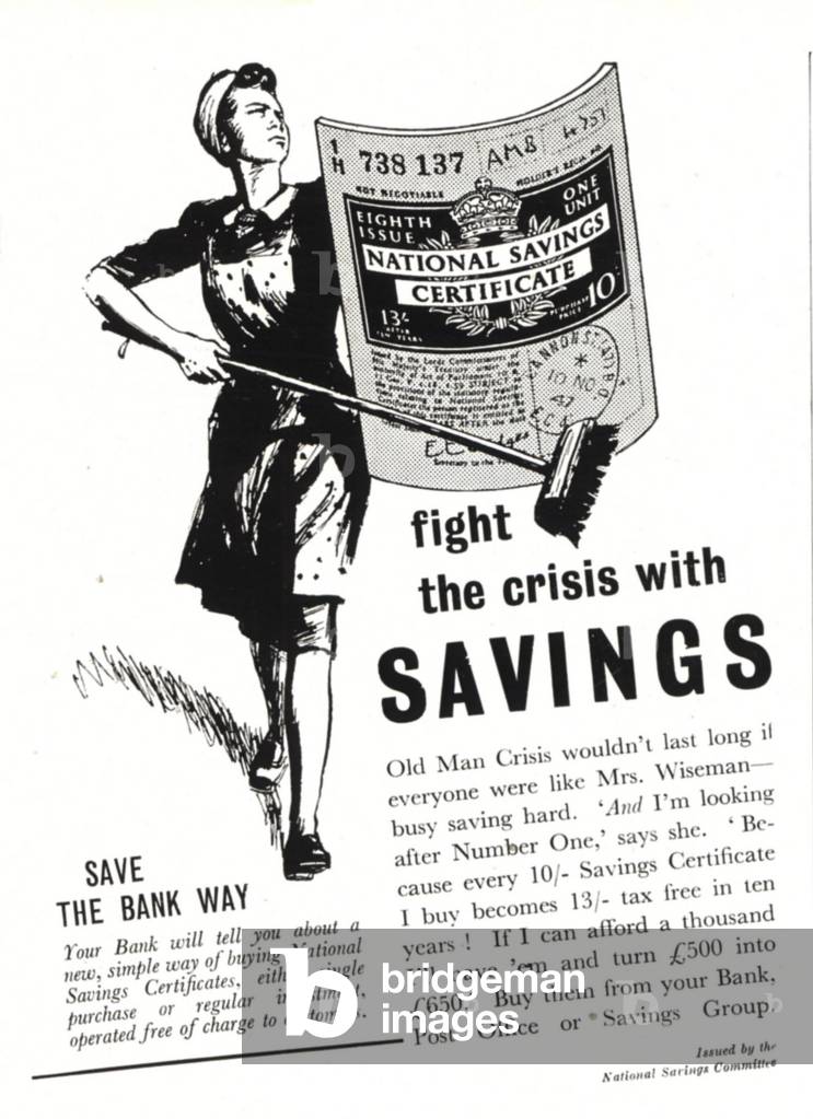 National Savings Poster, UK, 1940s