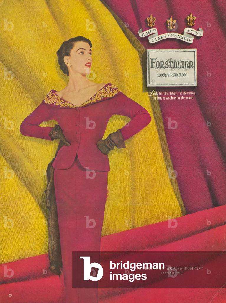 Forstmann Magazine, advert, USA, 1950s
