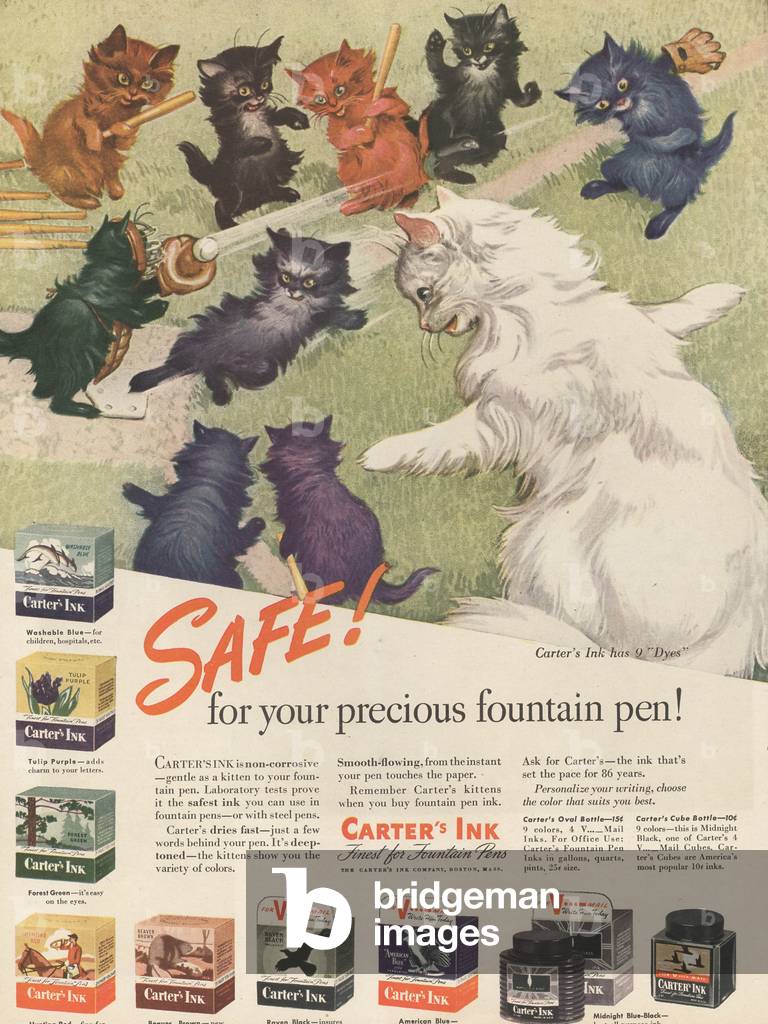 Carters Magazine, advert, USA, 1940s