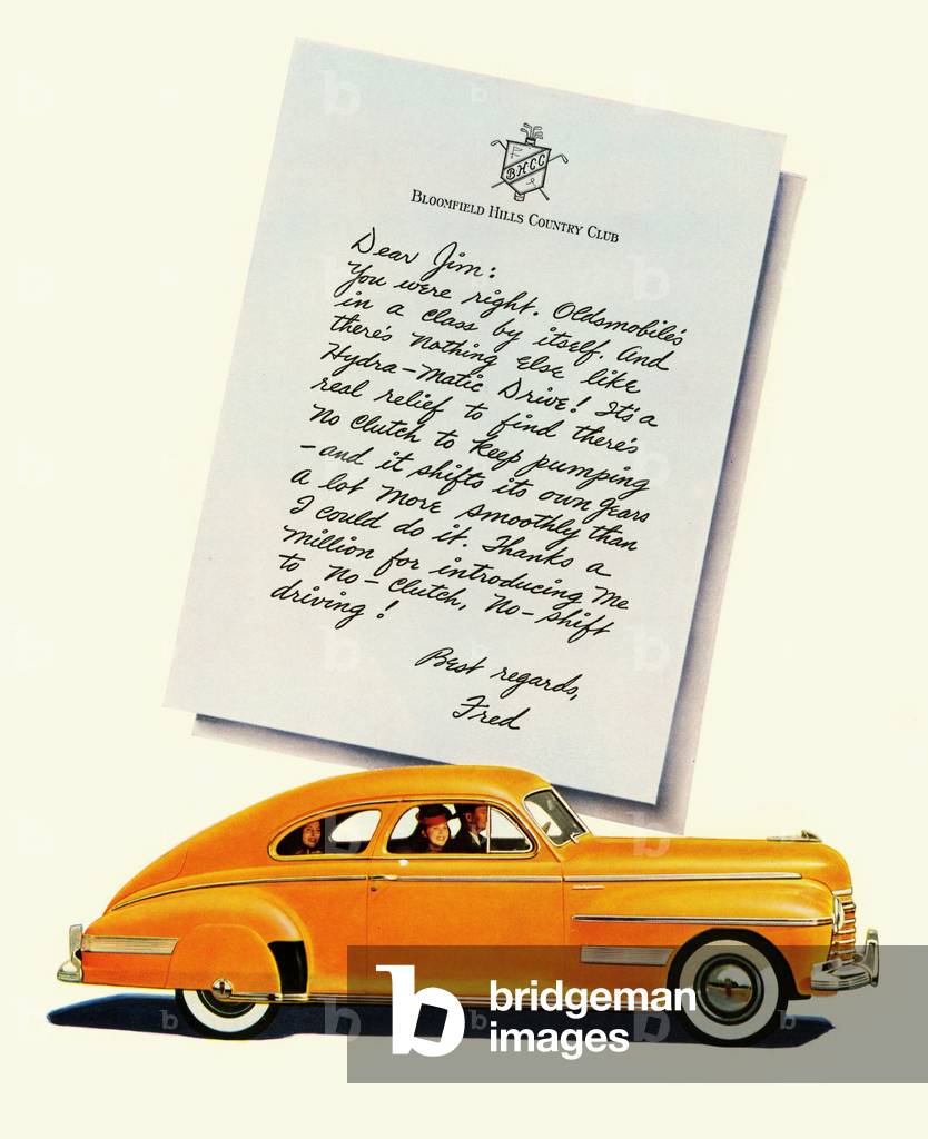 Oldsmobile, 1940s (print)