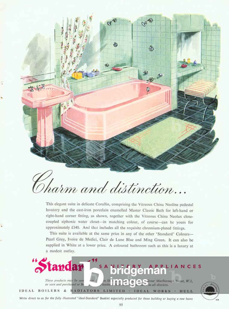 Standard Sanitary Appliances Magazine, advert, UK, 1950s