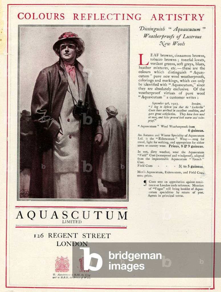 Aquascutum Magazine, advert, UK, 1930s