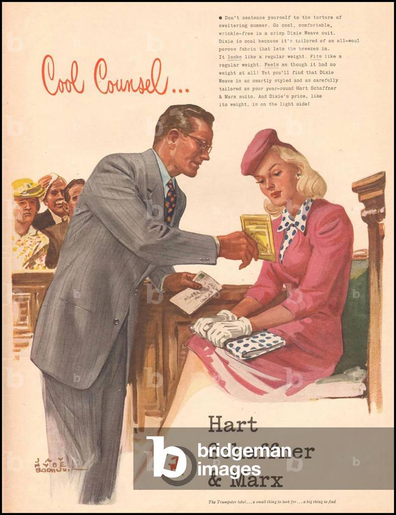 Hart Schaffner and Marx Magazine Advert, USA, 1930s